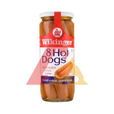 Salsichas Hot Dog Wikinger Frasco 360G 8X45G